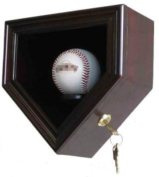 Single Baseball Display Case Cabinet,  With Lockable 98 Uv Protection,  B14 - Mah
