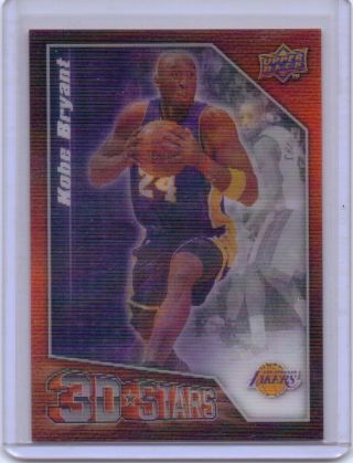 2009 - 10 Kobe Bryant Upper Deck 3d Stars Nm Lakers