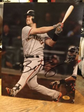 Buster Posey Hand Signed Autographed San Francisco Giants 8x10 Photo W/coa