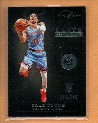 Trae Young 2018 - 19 Chronicles Rookie Elite Black Box Rc 309 /249