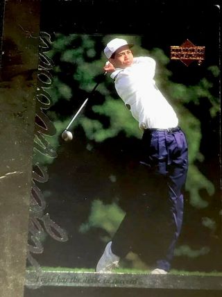 Jack Nicklaus Autographed 2002 Masters Program & Tiger Woods Upper Deck Card 2
