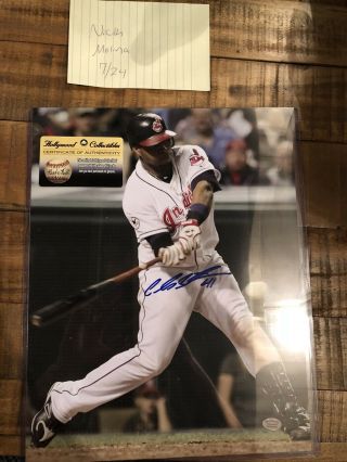 Cleveland Indians Carlos Santana 11x14 Autograph Photo With