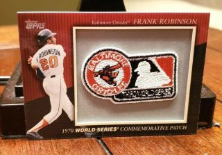 2010 Topps Frank Robinson 1970 World Series Commemorative Orioles Patch (1242)