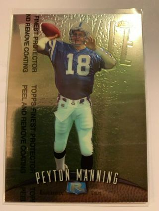 1998 Topps Finest No Protector 121 Peyton Manning Indianapolis Colts Rookie