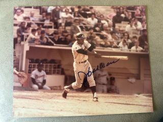 Hank Aaron Braves Signed 8x10 Photo Autograph