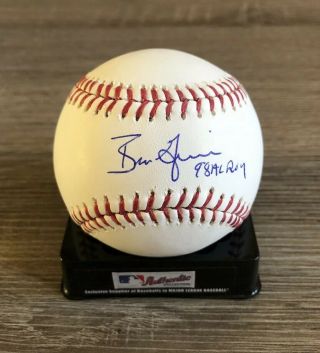 Ben Grieve Autographed Major League Baseball - 1998 Rookie Of The Year Roy