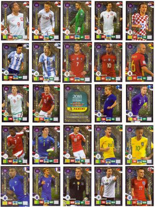 2018 Panini Adrenalyn Xl Road To Fifa World Cup Russia Limited Edition Cards