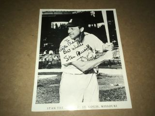 @ Vintage Stan Musial St.  Louis Cardinal B/w Photograph - Baseball