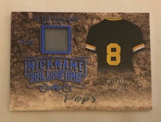 2019 Leaf In The Game Willie Stargell Jersey Patch Nicknames D 29/30