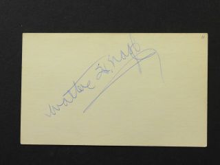 1911 Red Sox Pitcher Judge Walter Nagle (1880 - 1971) Autograph Index Card