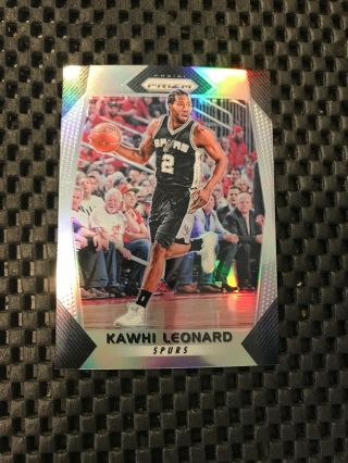 Kawhi Leonard 2017 - 18 Prizm Silver Refractor Sp Spurs Champ Clippers Sp
