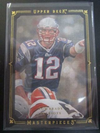Tom Brady 2008 Ud Masterpieces Framed Black 84 England Patriots Mq