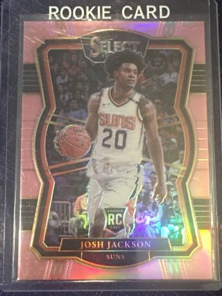 2017 - 18 Panini Prizm Select Basketball Josh Jackson Rc Pink Refractor Sp ’d 2/4