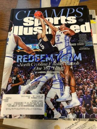 Kennedy Meeks Unc And Nigel Williams - Goss Autographed Signed Sports Illustrated