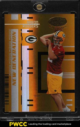 2005 Leaf Certified Generation Mirror Gold Aaron Rodgers Rookie /25 (pwcc)