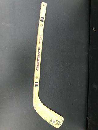 Bobby Hull Stan Makita Signed Autographed Mini Chicago Blackhawks Hockey Stick