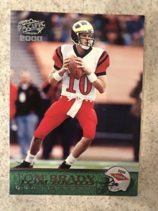 2000 Pacific Football Tom Brady Rookie Rc 403 England Patriots Bowl