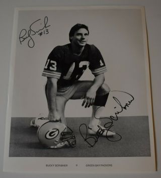 Authentic Bucky Scribner Green Bay Packers Signed Team Issued Photo 8 X 10
