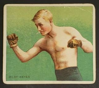 1910 T - 218 Mecca Cigarettes Tobacco Boxing Card Bert Keyes Bv $110