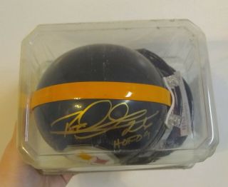 Rod Woodson Pittsburgh Steelers Autographed Mini Helmet Jsa
