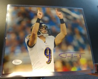 Justin Tucker Baltimore Ravens Signed Autographed 8x10 Photo With Jsa