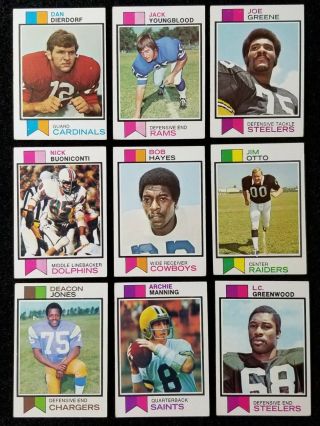 1973 Topps Football Near Complete Partial Set 170/528 With Stars Hofer 