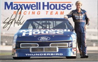 Nascar Sterling Marlin Signed Hero Post Autograph Card Maxwell House Racing