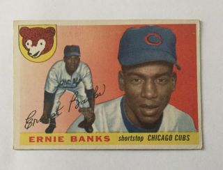 1955 Topps Ernie Banks Chicago Cubs 28