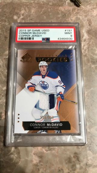 15 - 16 Connor Mcdavid Psa 9 Authentic Rookie Jersey 314/399