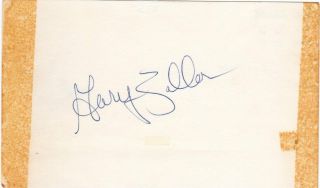 Gary Zeller (d.  1996) Baltimore Bullets Basketball Signed Basketball Index Card