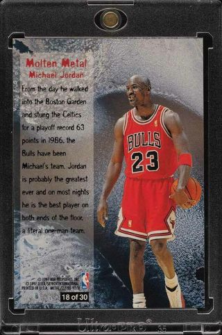 1996 Metal Molten Metal Michael Jordan 18 (PWCC) 2