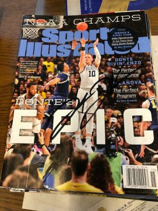 Donte Divincenzo Villanova Wildcats 1 Autographed Signed Sports Illustrated