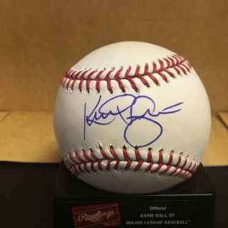Kris Negron Cincinnati Reds M.  L.  Signed Baseball W/coa