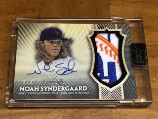2017 Topps Dynasty Baseball - Patch Auto 5/5 - York Mets - Noah Syndergaard