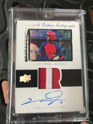 2019 Upper Deck Goodwin Champion Victor Robles Exquisite Rookie Patch Auto 24/99