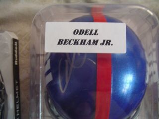 Odell Beckham Jr 2019 Leaf Memorabilia Treasury Autograph Mini Helmet Leaf
