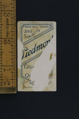 1909 - 10 T - 206 Piedmont 350 Rube Kisinger Buffalo Bisons Tobacco Card (1234 2