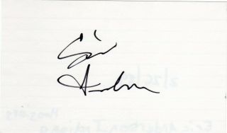 Eric Anderson Indiana Hoosiers (d.  2018) Basketball Signed Basketball Index Card