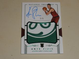 2017 - 18 National Treasures Emerald Rookie Patch Auto Rc Rpa Ante Zizic 2/5