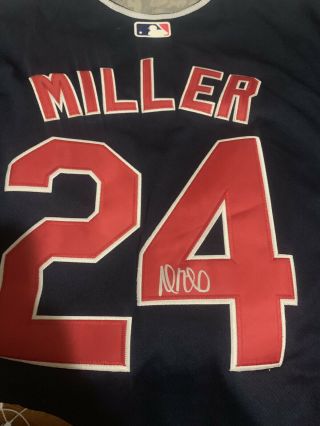 Andrew Miller Signed Indians Jersey