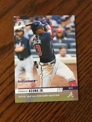 2019 Topps Now Mlb National League All Star Card Braves Ronald Acuna Jr 3