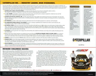 NASCAR Jeff Burton Signed 8x10 Photograph Hero Post Card Caterpillar Racing CAT 2
