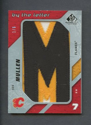 2008 - 09 Sp Game By The Letter Joe Mullen Game Letter Patch 1/6