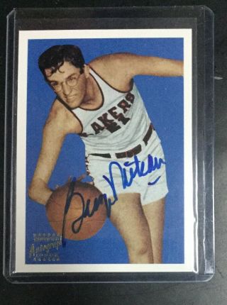1996 Topps Stars Reprint 1948 George Mikan Rc On Card Autograph Auto Lakers