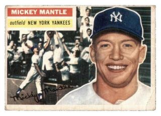 1956 Topps Wb 135 - Mickey Mantle Fair