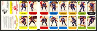 1982 - 83 Post Cereal Nhl Hockey Panels Complete Set (21/21) W/ Box