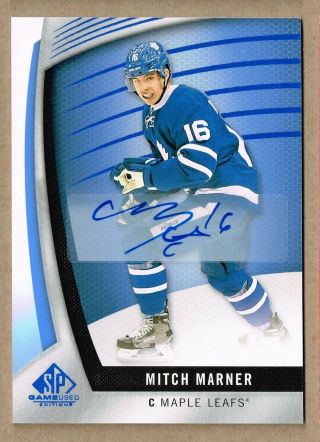 2017 - 18 Sp Game Autographs Blue 74 Mitch Marner Sp Hard To Find