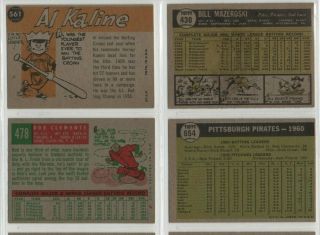 1961 TOPPS 554 Pittsburgh Pirates Team Card High Number 2