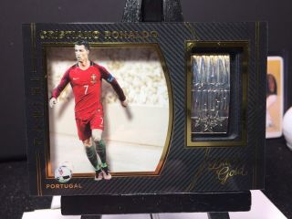 2016 - 17 Black Gold Soccer Cristiano Ronaldo Man Of The Match Silver Portugal