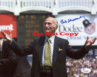 Bob Sheppard Signed 8x10 Photo Legendary Yankees Announcer Reprint